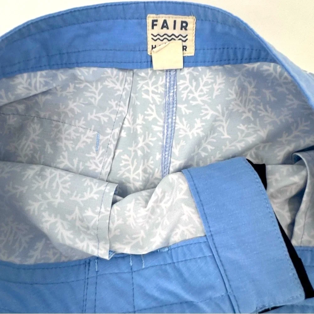 Fair Harbor‎ Blue and White Swim Board Shorts - Picture 7 of 9